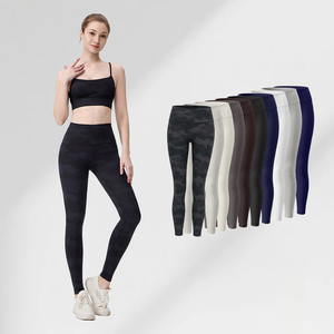 Ensembles de yoga pour femmes : Soutien-gorge dos nageur, sous-vêtements, débardeur, haut licou, vêtements côtelés lisses en tissu spacer, Blusas De Mujer Conjunto <span class=keywords><strong>Uno</strong></span> - Product Image 4