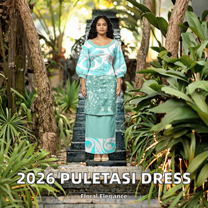 Novedades 2026, Vestido Puletasi Polinesio, Vestido de Isla, Diseño Tribal Hawaiano, Estampado Floral, Elegante y Formal para Mujer, Poliéster - Product Image 2