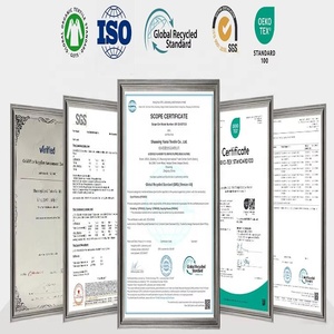 Fabricant de tissus en molleton polyester filé vêtements recyclés brossés anti-boulochage écologiques - Product Image 5