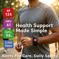 Montre connectée 4G pour personnes âgées, GPS, appels téléphoniques, moniteur de fréquence cardiaque, étanche, détection de chute, bracelet SOS pour seniors