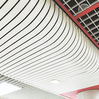 Système de plafond suspendu en aluminium ignifuge et imperméable personnalisable pour hôtels et centres commerciaux, installation facile, esthétique moderne