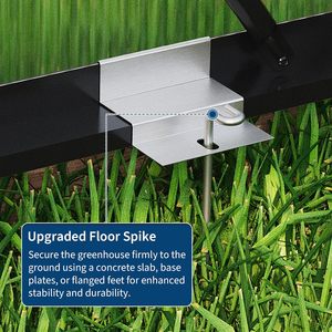 GarveeTech 6X10 Ft Polycarbonate Greenhouse Aluminum <b>Frame</b> Lockable Door Outdoor Garden Sunroom For <b>Plants</b> Vegetables Herbs - Product Image 5
