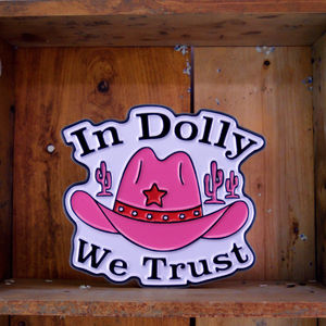 Rosa Cowboyhut-Brosche, ein Abzeichen von Film-und Fernseh peripherie produkten Souvenirs Logo Company Werbe geschenke - Product Image 6