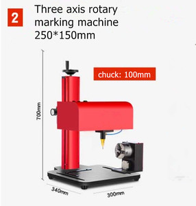 Khí nén Dot peen pin đánh dấu kim loại khắc scribing đánh dấu máy với ROTARY - Product Image 3