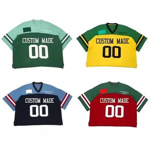 Maillot de hockey personnalisé streetwear coupe ample avec drapeau national, pull souvenir, tricot brodé jacquard à lettres, maillot de football en tricot - Product Image 4