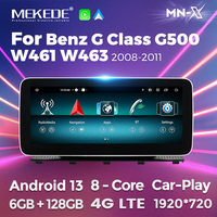 MEKEDE-Radio de coche con pantalla grande Android, navegación GPS, pantalla táctil para Benz Clase G G500 W461 W463 2008-2011