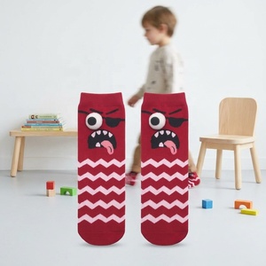 Calzini per Bambini Divertenti e Stravaganti con Faccia di Mostro e Occhi 3D, <span class=keywords><strong>in</strong></span> Cotone Traspirante, Assorbenti, Casual, Lavorati a Maglia - Product Image 1