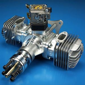 Brand DLE60 60CC <b>Gasoline</b> Twin Cylinder Gas Engine 2-stroke RC Airplane Hot Sell Fixed Wing Model Metal Private Mold Assembled - Product Image 3