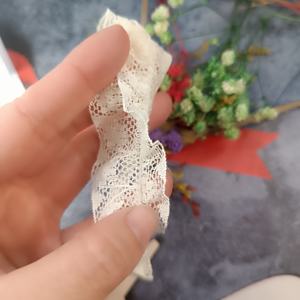 دانتيل جاكار قطني حريري 3.0، طبقة مزدوجة من جانب واحد، ناعم، إكسسوارات للملابس والدمى، يُستخدم لياقات وأكمام وحواف التنانير، دانتيل بأسلوب ريفي - Product Image 6