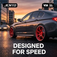 Rines Forjados JENTO Personalizados de 10 Radios, 18 19 20 21 22 Pulgadas, 5x112 5x120 5x114.3, Rojos, para Honda, Audi, BMW, Mercedes, Forja T6-6061
