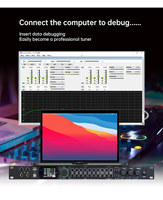 GAX-KT900S Procesador Digital de Audio Profesional DSP, Mezclador de Sonido con Efectos, Reproductor USB con Software para PC, para KTV y Bodas
