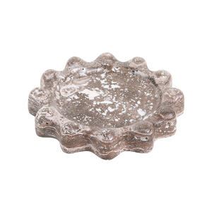 Vente en gros de cendrier moderne français de luxe en travertin et marbre noir et or naturel avec lumière pour la décoration intérieure - Product Image 6