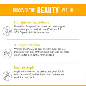 Mascarilla Exfoliante de Enzimas de Calabaza de Marca Blanca de 120 ml para Limpiar los Poros, Desintoxicar, Blanquear, Reducir las Líneas Finas y la Opacidad - Product Image 4