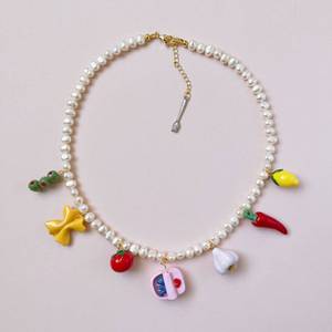 Showfay What You Have Dinner Waterproof Stainless Steel Cute Enamel Fruit Food Charms for Customizing Your Own Jewelry Design - Product Image 5