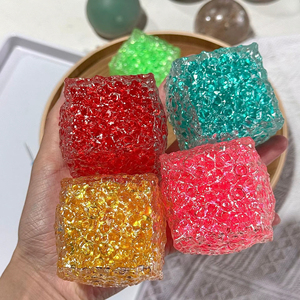 Honeycomb Ice Cube Squishy <b>Toy</b> TPR Maltose Stress Relief Sensory Fidget for Kids Adults Office <b>Desk</b> - Product Image 3