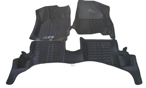 Tapis de voiture en cuir écologique sur mesure, résistants aux intempéries, pour VW Touareg CR et Jeep Renegade 2018-2024, imperméables, 3D, noirs - Product Image 2