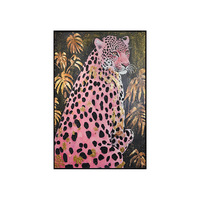 Peinture à l'huile sur toile encadrée, style américain, sujets animaux/plantes, texture de sol pour salon, peinture murale d'hôtel, art de niche