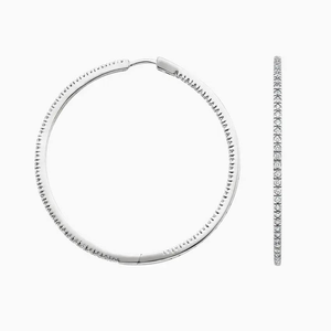 Pendientes de Diamantes Cultivados en Laboratorio para Mujer, con Brillo Radiante, Detalles Finos, Chapados en Rodio, Estilo Moderno, Perfectos para - Product Image 3