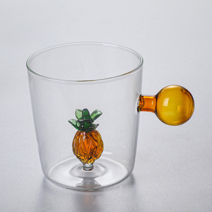 56h hình cầu đầy màu sắc xử lý thủy tinh borosilicate cốc một lớp hộ gia đình ba chiều mô hình hoạt hình cốc nước thủy tinh - Product Image 5