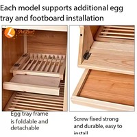 Muebles de Lujo para Mascotas de Madera Maciza para Exteriores, Jaulas Anti-Escape con Puertas Corredizas, Diseño Transpirable e Impermeable para Palomas de Competición