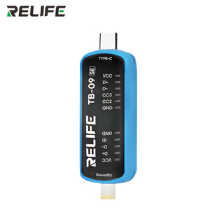 RELIFE TB-09 <span class=keywords><strong>SE</strong></span> Probador de Puertos de Carga para <span class=keywords><strong>iPhone</strong></span> y Android, Analizador Inteligente de Puertos de Carga con Doble Conector Lightning/Tipo-C, Herramienta de Prueba - Product Image 3