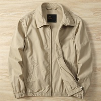 Blouson Bomber Homme Automne – Nouveau Style Décontracté Chic Vintage Coupe Ample Qualité Supérieure Col Revers