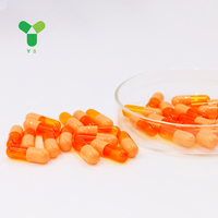 Capsules vides transparentes en gélatine bovine de qualité pharmaceutique YS Wholesale, couleur personnalisée, tailles 00, 0, 1, 2, 3, capsules creuses