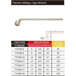 WEDO Marken-Titan-Schiebe-L-Schlüssel 6mm-19mm Sechskantschlüssel - Product Image 4