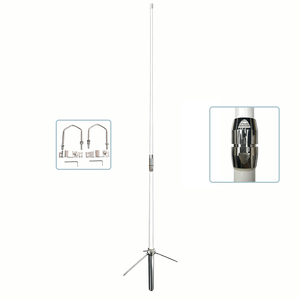 Antena de Estación Base de Fibra de Vidrio de 3.2M X300 con Radiales de Plano Terrestre, Doble Banda 144/430MHz VHF UHF, Omnidireccional Tipo Diamante para Comunicación - Product Image 4