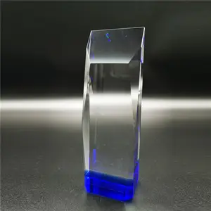 Harga Pabrik Grosir Kristal Bening Oscar Trophy Shields Piala Kaca Kosong Penghargaan untuk Laser Ukiran Terukir