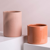 Pots de fleurs de jardin en céramique, vente en gros, design moderne, pour plantes, nouveauté,