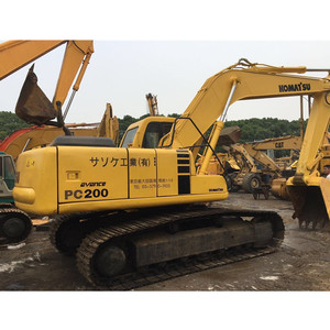 รถขุดไฮดรอลิกแบบตีนตะขาบ Komatsu PC200-6 มือสอง ขนาด 20 ตัน พร้อมมอเตอร์ เครื่องยนต์ และปั๊มเกียร์สำหรับขาย - Product Image 1