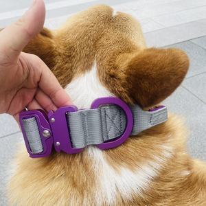 Taktisches Hundehalsband aus Leichtem Flugzeugaluminium mit Metallschnalle und Schnellverschluss, Kampfhundehalsband mit Griff, Geringe Mindestbestellmenge - Product Image 3