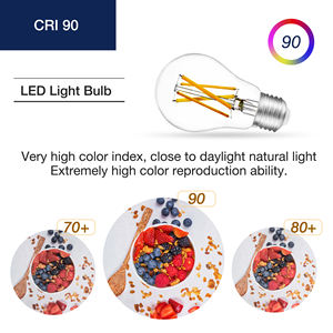 कारखाने की आपूर्ति 2700k 950lm 8w e26 बेस स्पष्ट ग्लास ए 15 फिलामेंट ग्लास ए 15 फिलामेंट ग्लास ए 120 वी डाइमेबल एलईडी बल्ब - Product Image 4