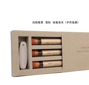 Bâtons d'encens Premium de <span class=keywords><strong>Sauge</strong></span> <span class=keywords><strong>Blanche</strong></span> <span class=keywords><strong>Sauvage</strong></span>, Cèdre et Palo Santo, Lot de 3 Tubes, Naturels, Roulés à la Main, pour Purification Spirituelle et Ambiance d'Automne à Domicile - Product Image 6