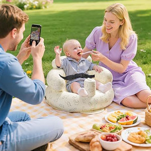 Venda quente Anti Queda Cadeiras Infantis New Arrival Bonito Padrão Inflável <span class=keywords><strong>Baby</strong></span> Learning <span class=keywords><strong>Chair</strong></span> Training Seat - Product Image 2