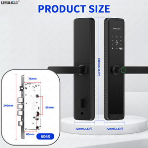 Cerraduras Electronica digitale automatico Wifi intelligente cerchio serratura con Tuya APP TTLOCK impermeabile impronta digitale serratura porta - Product Image 6