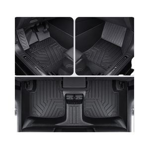 <span class=keywords><strong>Precio</strong></span> de fábrica, venta al por mayor, de 3 piezas Juego completo, TPE 3D, 5mm de espesor, alfombrillas y revestimientos para coche con reposapiés - Product Image 2