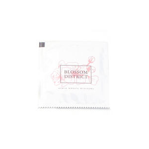 ทิชชู่เปียกแบบเดี่ยวผ้าเปียกไม่ทอปราศจากแอลกอฮอล์ใช้ในร้านอาหารแต่ละแพ็คมือทำความสะอาดปากแบบเฉพาะตัว - Product Image 4