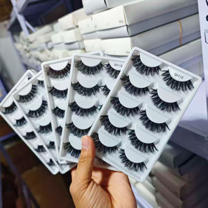 Nouvel arrivage de <span class=keywords><strong>faux</strong></span> <span class=keywords><strong>cils</strong></span> russes 3D cheveux synthétiques faits à la main DD pour 5 paires de bandes de <span class=keywords><strong>cils</strong></span> allongeant personnalisé sans cruauté - Product Image 2