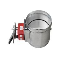 Fusible de sécurité pour coupe-feu rond en acier inoxydable galvanisé à signal électrique 70 degrés, certification 3C, vanne de régulation de débit d'air