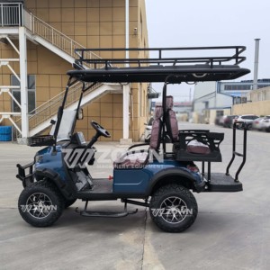 Carrito de golf eléctrico ZOWN de 3-4 asientos, vehículo utilitario todoterreno con techo y luces LED - Product Image 6