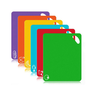 Amazon Dishwasher BPA Free Plastic Cutting Mats Safe Non-Slip Plastic Kitchen Chopping Board Plastic Cutting Board