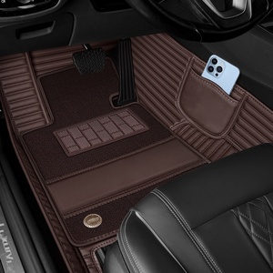 Tapetes de Coche Universales de Cuero de Cobertura Total, Juego Completo de Doble Capa de Cinco Asientos, Tapetes Resistentes a la Suciedad - Product Image 2