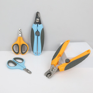Coupe-ongles pour chiens, outil de soin des griffes avec poignée en plastique orange et bleu, ciseaux de toilettage pratiques - Product Image 5