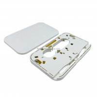 Toma de corriente de pared de fibra óptica SC, caja de terminación óptica de plástico, placa facial Nap, 1 núcleo