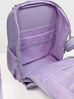 Ensemble de 3 sacs d'école pour filles et garçons, grande capacité, sac à dos pour élèves du primaire avec sac de cours, trousse à crayons, luminescent la nuit