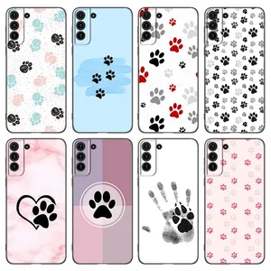 1000+ designs Custom Dog Paw Best Friends Silicone Case for Samsung S24 A71 A23 A14 A05 A04S UV Printing Sublimation Phone Case