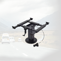 Système de table de camping-car pneumatique pivotant et coulissant à 4 voies-Colonne de levage de qualité industrielle avec base rotative à 360 ° pour camping-cars de luxe