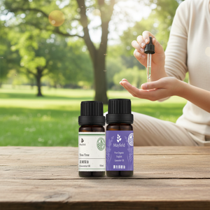 Duo Huile Pure de Lavande et d'Arbre à Thé Mayfield pour le Traitement des Points Noirs, Soulagement de l'<span class=keywords><strong>Eczéma</strong></span>, Estompe les Cicatrices, Antiseptique Naturel, Aromathérapie - Product Image 3